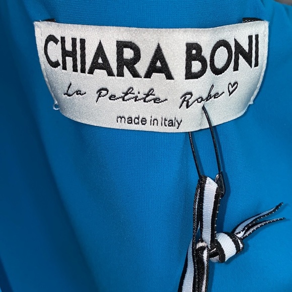 CHIARA BONI V-Neck Knee-Length Dress Size: Small Sz 42 - Picture 4 of 16